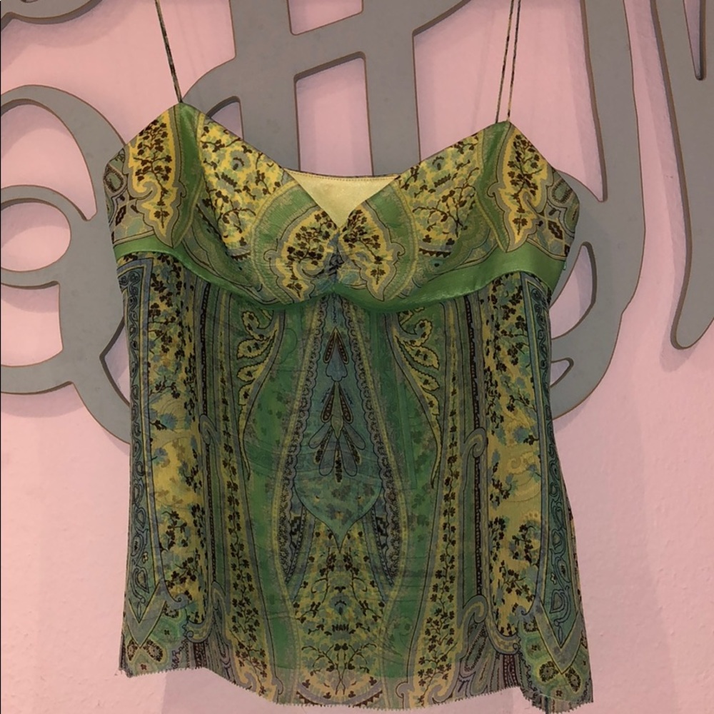 Green camisole